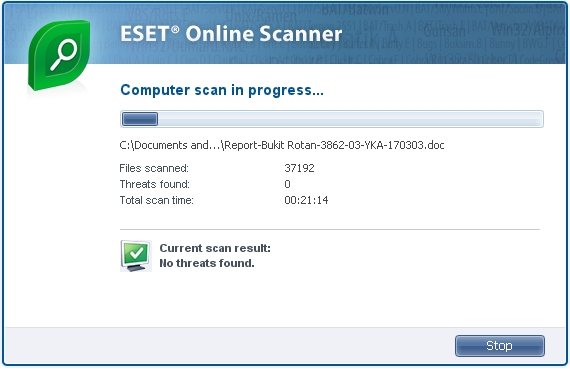 scan online antivirus nod32