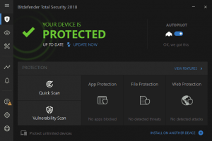 download bitdefender total security 2018 license key